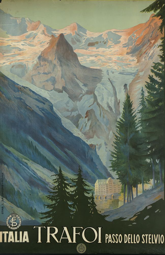 Italy Trafoi Vintage Travel Poster