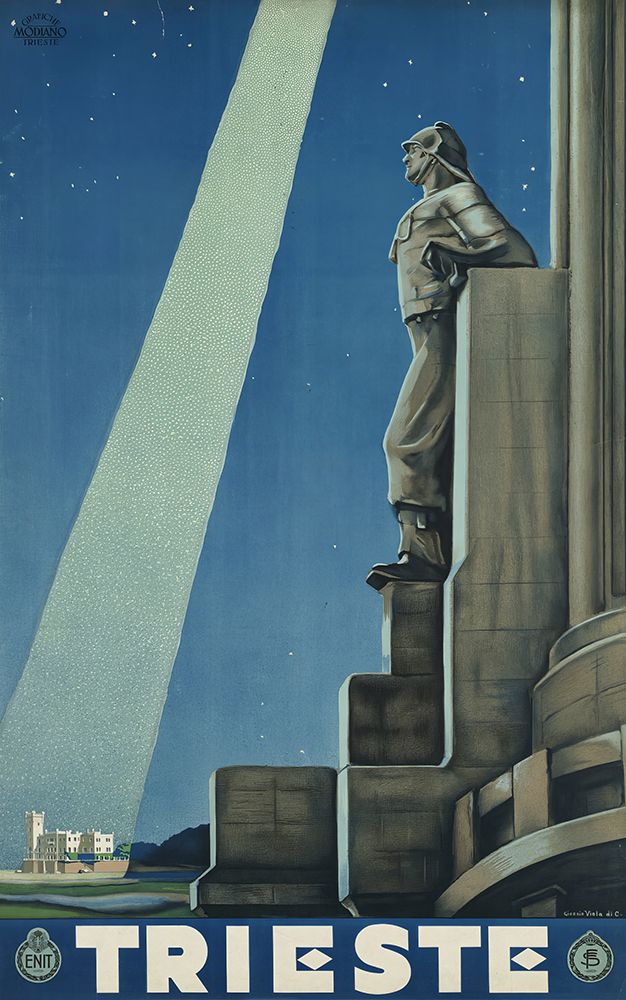 Italy Trieste Vintage Travel Poster