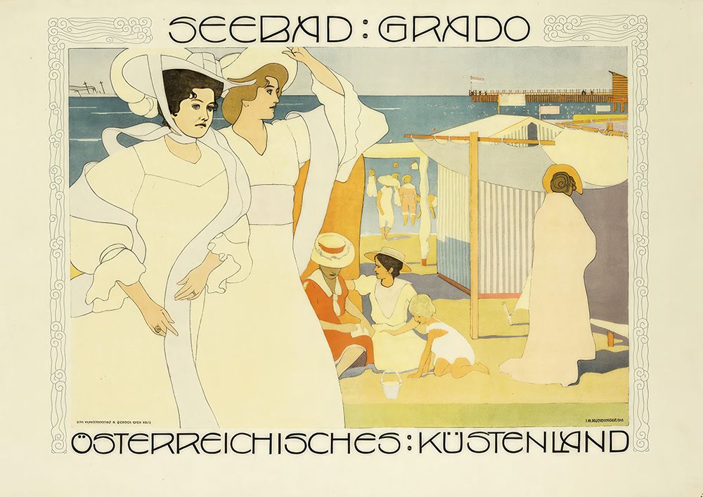 Josef Maria Auchentaller Seebad Grado 1906