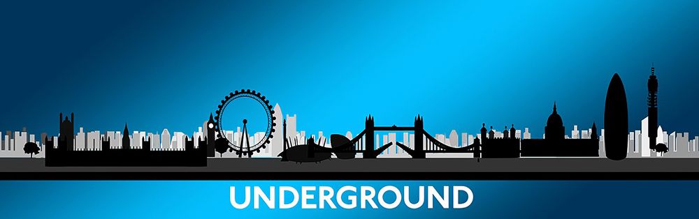 London Skyline Travel Poster 2016