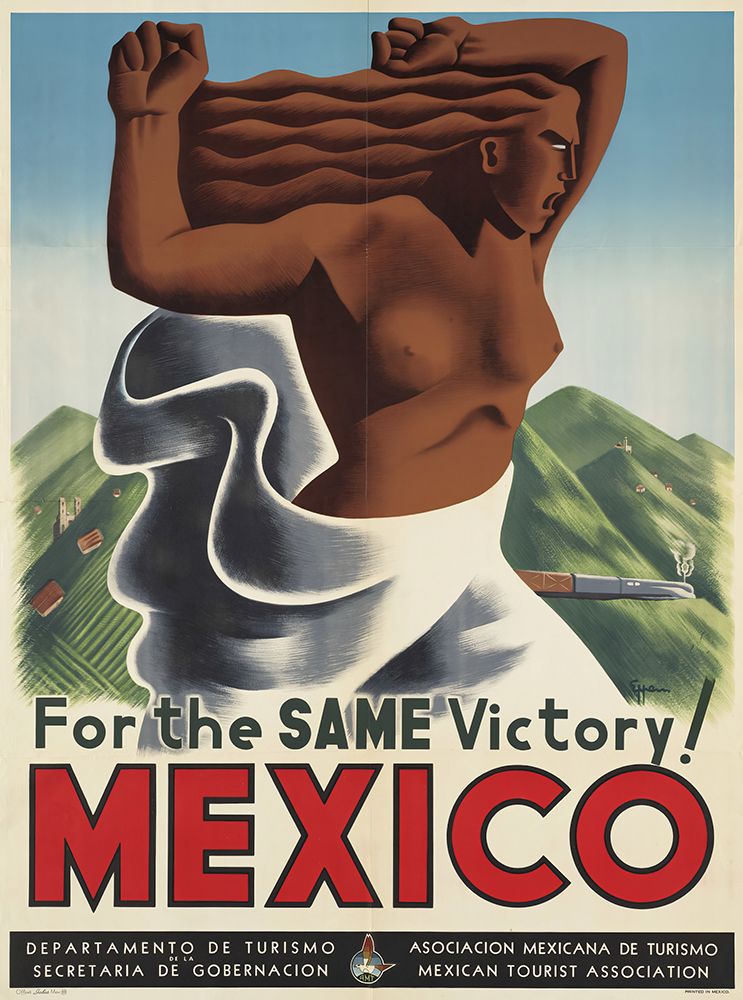 Mexico Victory Vintage Travel Poster