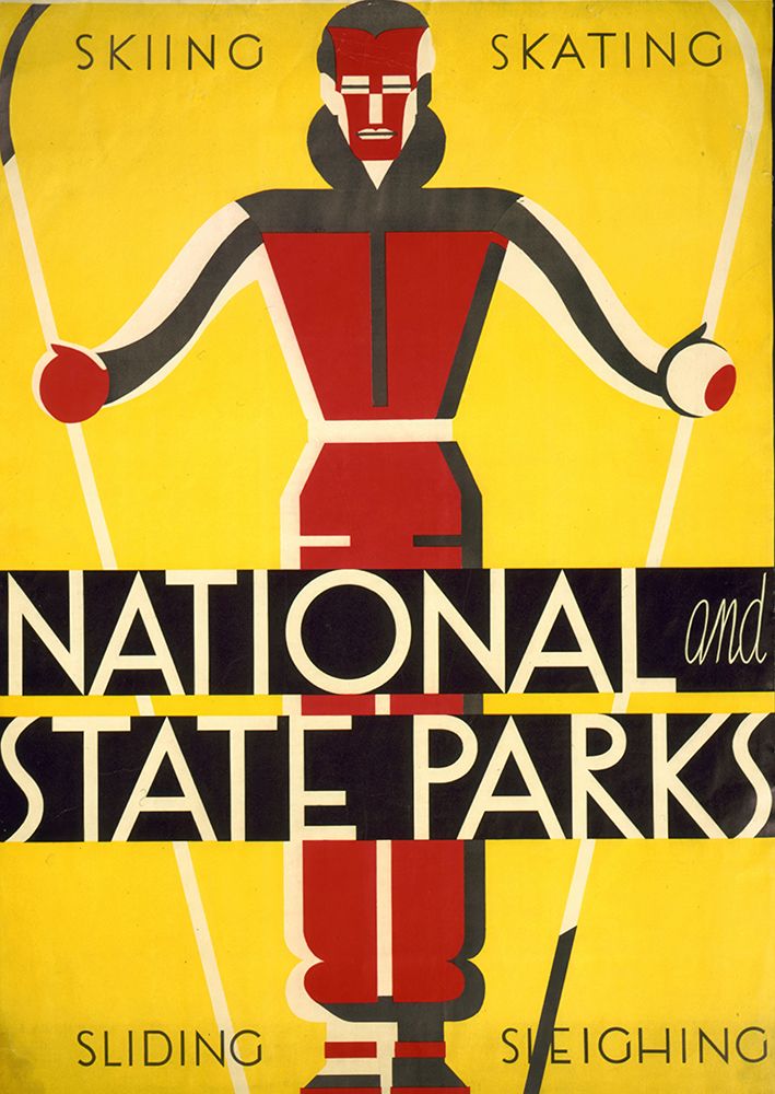 National and State Parks Vintage Travel Poster