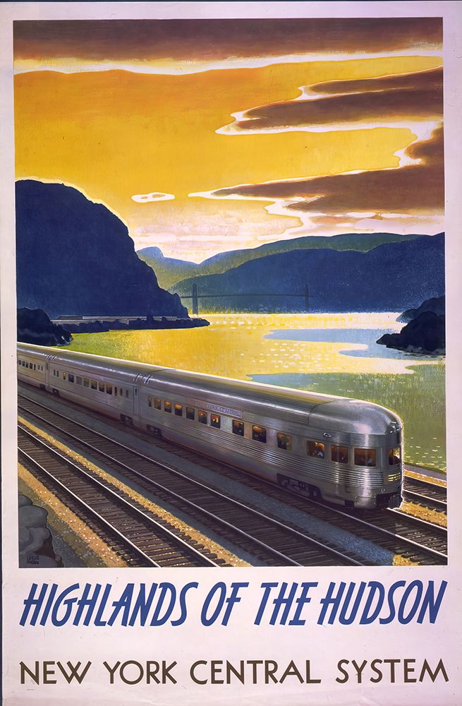 New York Highlands of the Hudson New York Central System by Leslie Ragan