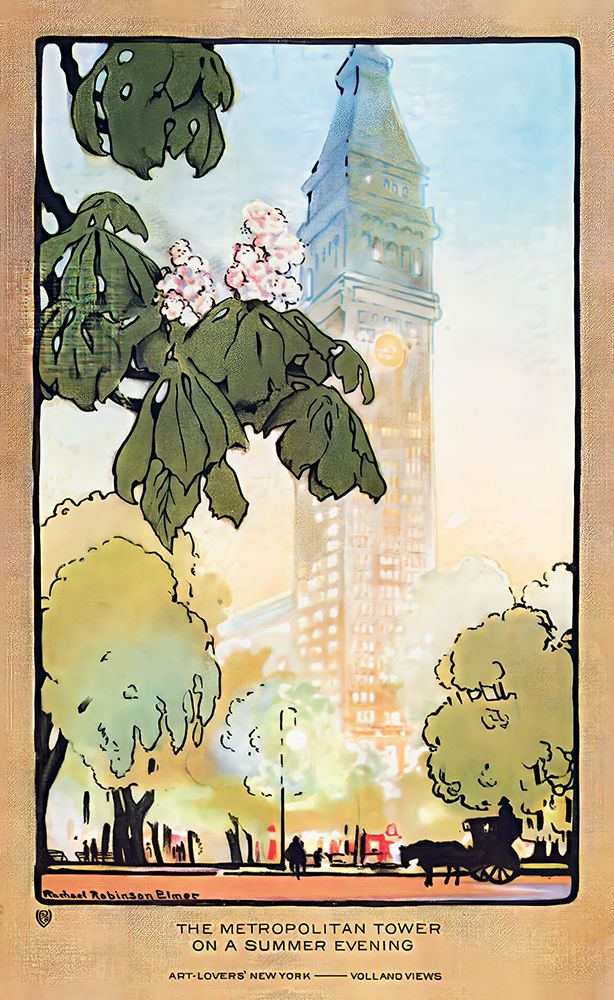 New York The Metropolitan Tower by Rachael Robinson Elmer
