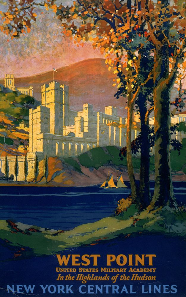 New York West Point Vintage Travel Poster