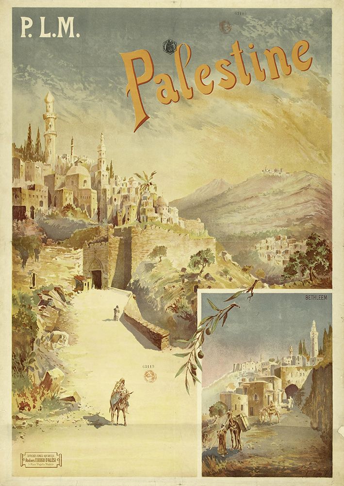Palestine PLM Vintage Travel Poster
