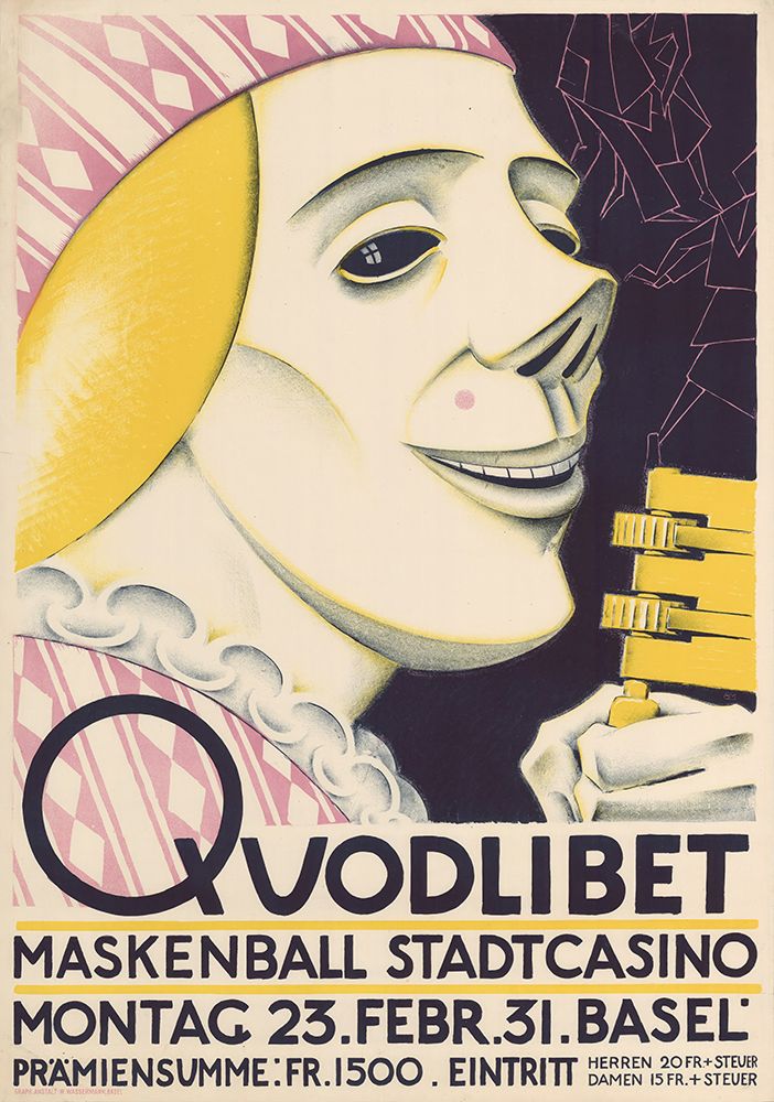 Switzerland, a masked ball organized by the Quodlibet association, 1931 by Burkhard Mangold