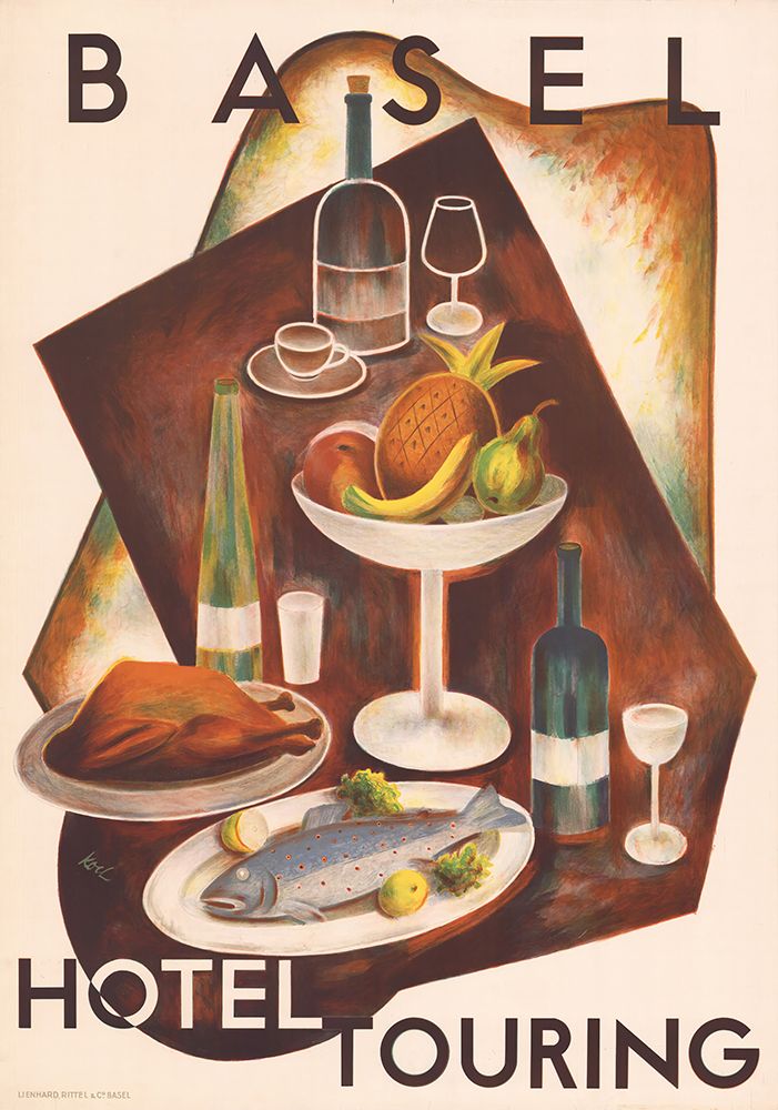 Switzerland, the Hotel Touring in Basel 1936 by Werner Koch