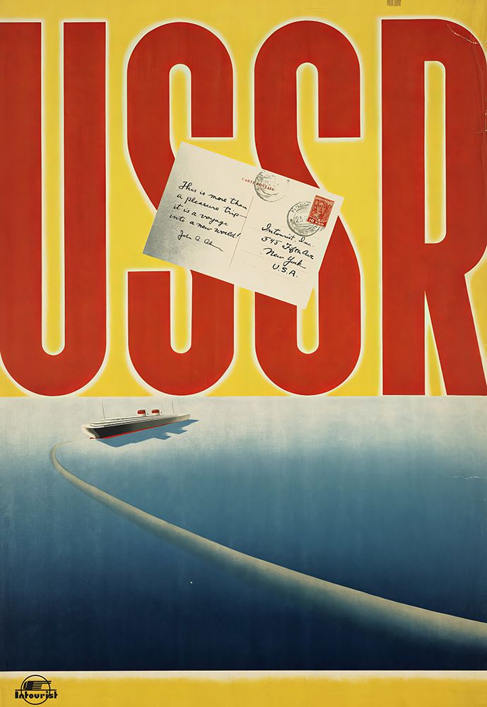 Russia USSR Vintage Travel Poster