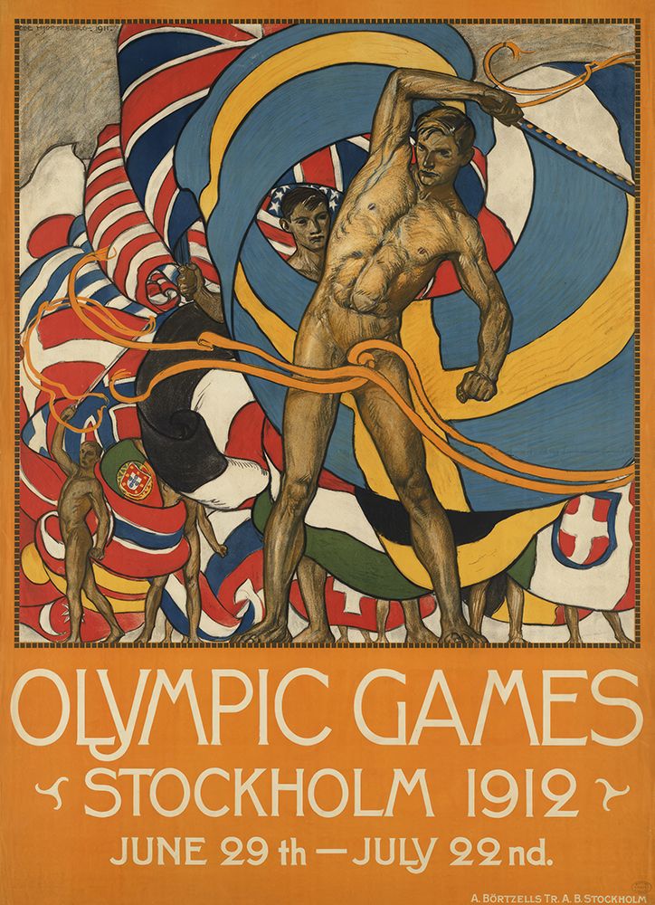 Sweden Stockholm Sports Poster 1912