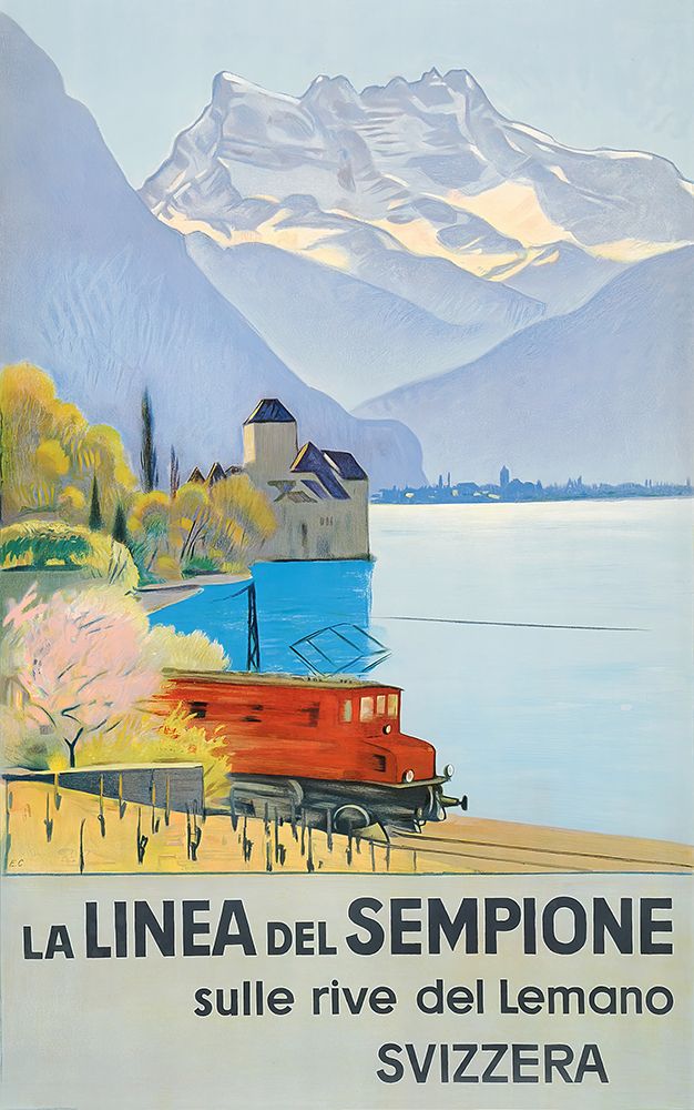 Switzerland Vintage Rail Travel Poster