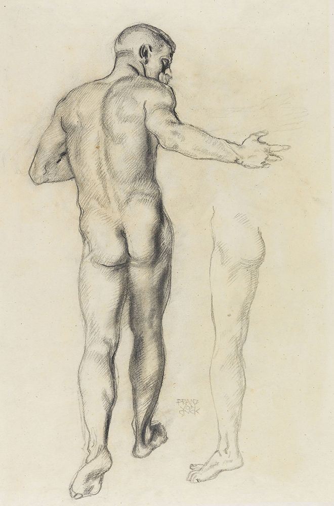 Male back nude 1909