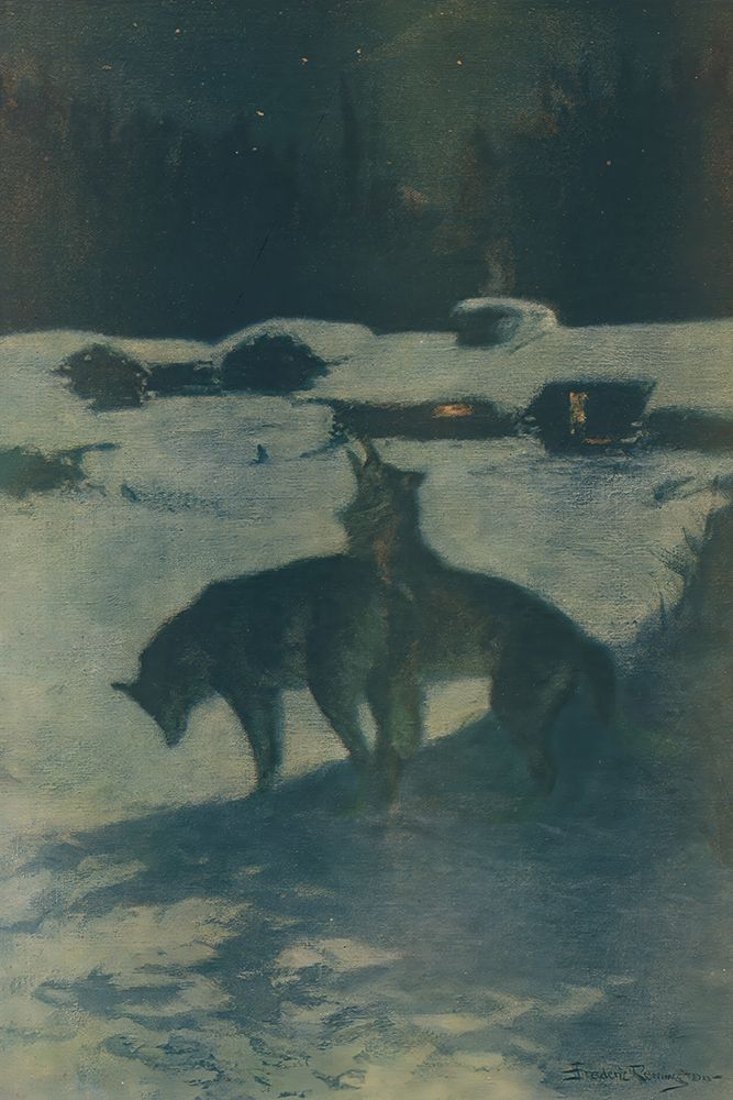 The lumber camp at night 1906