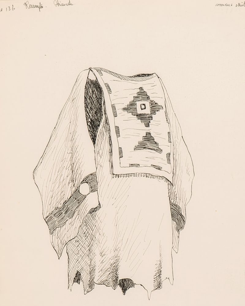 Womans Shirt, Illustration for The Song of Hiawatha 1889