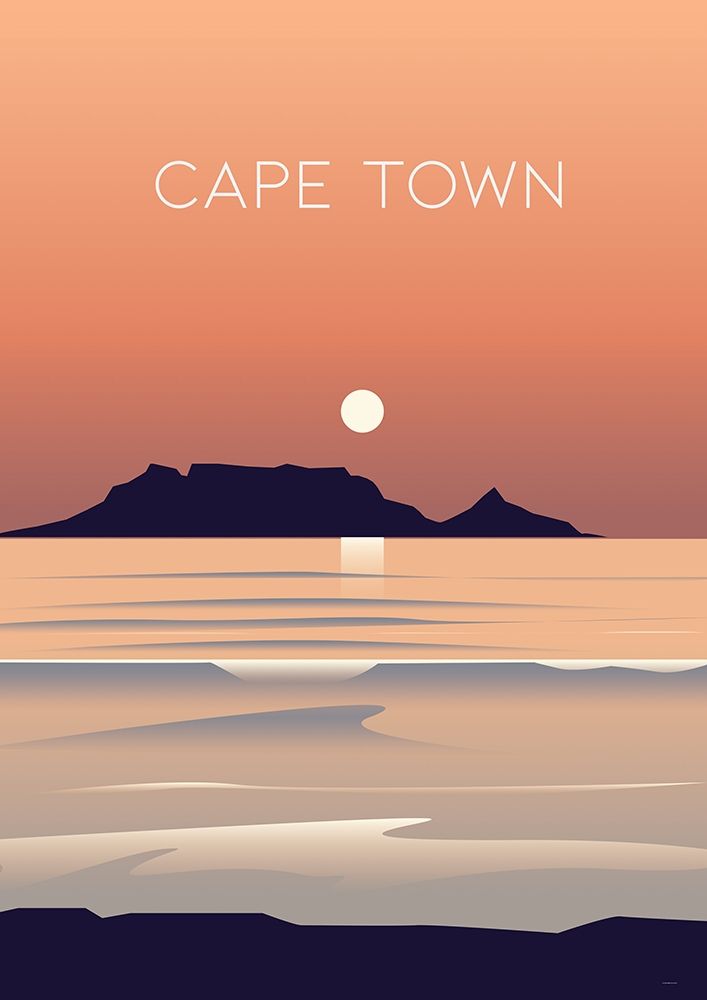 Cape town travel poster