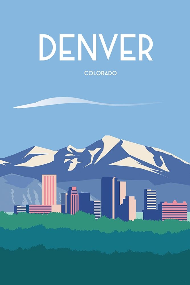 Denver travel poster