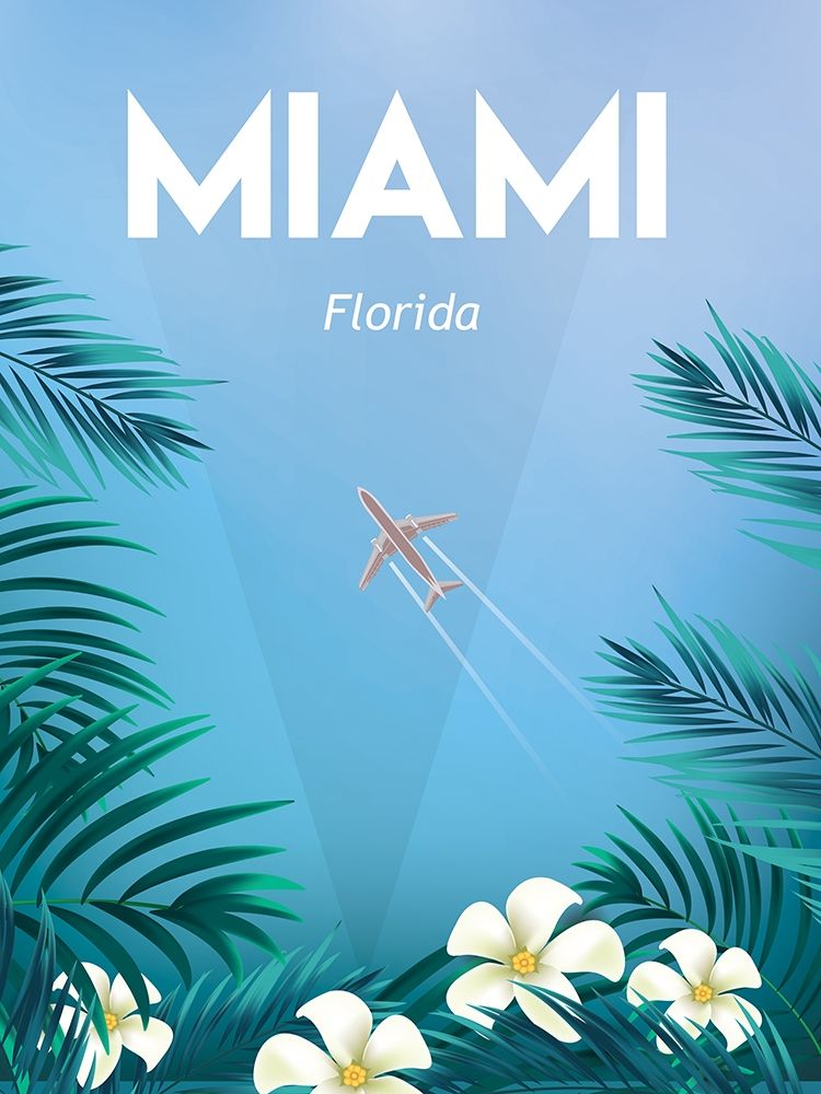 Miami travel poster