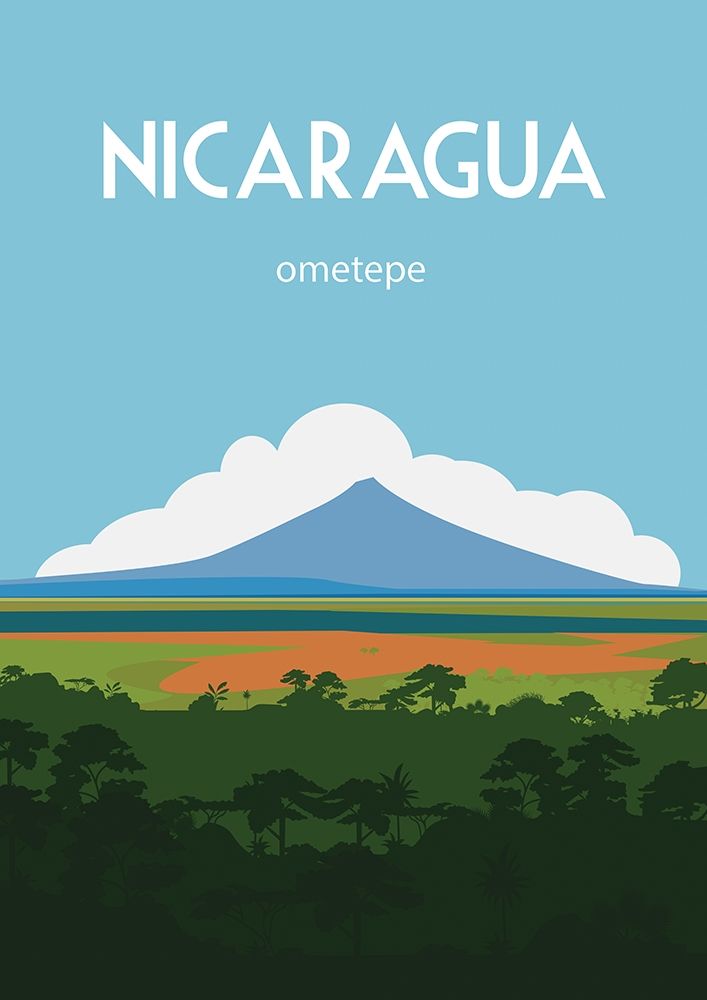 Nicaragua travel poster