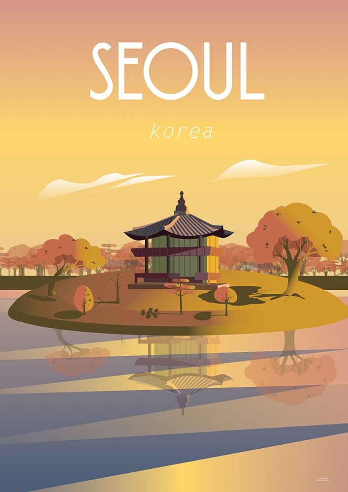 seoul travel poster