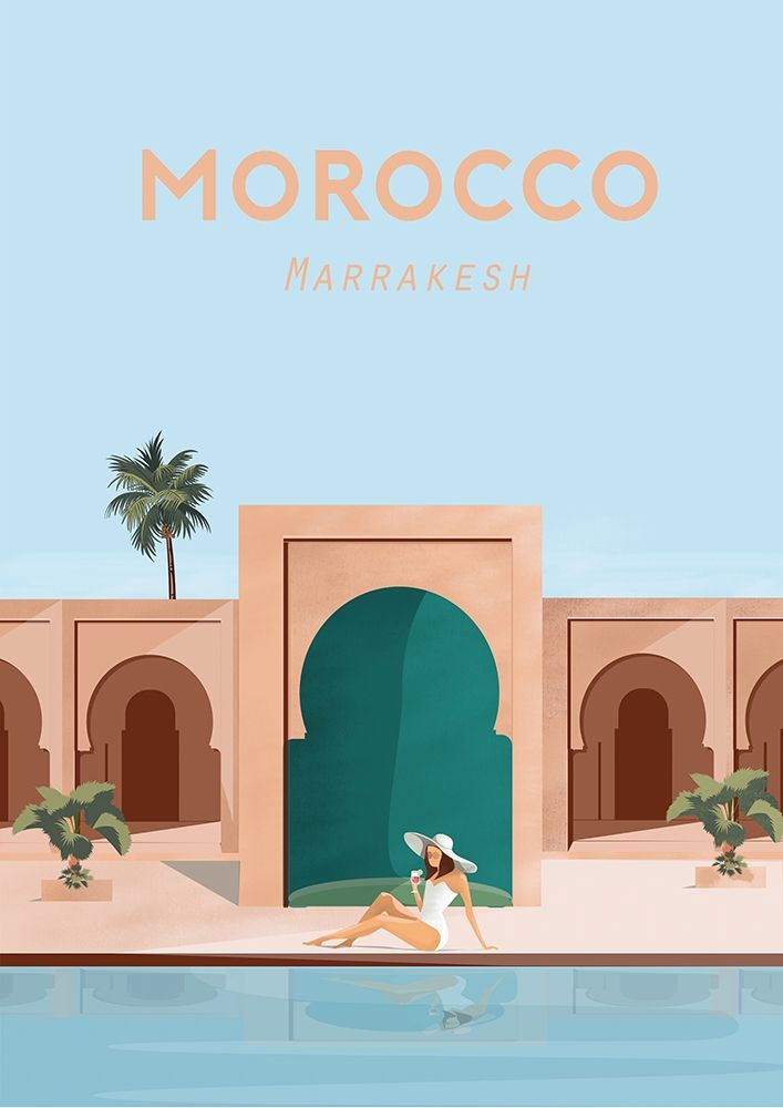 moroco travel poster