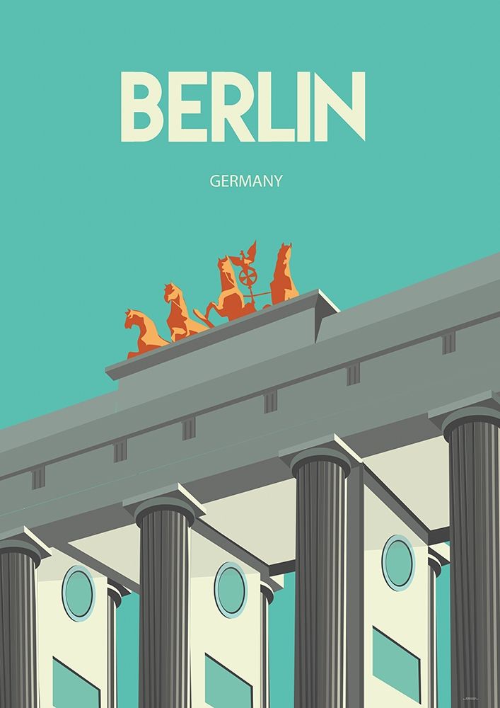 Berlin travel poster