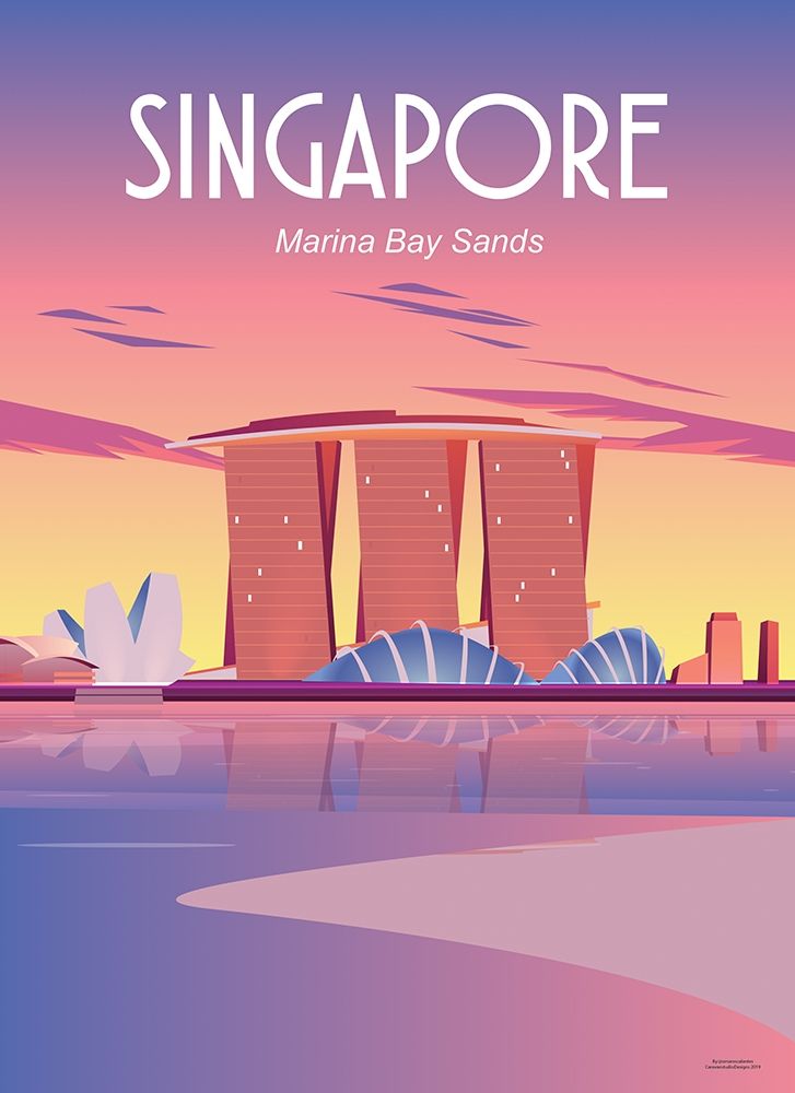 singapore travel poster