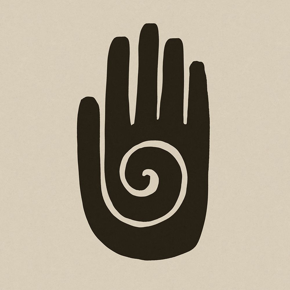 Healing Hand Block Print