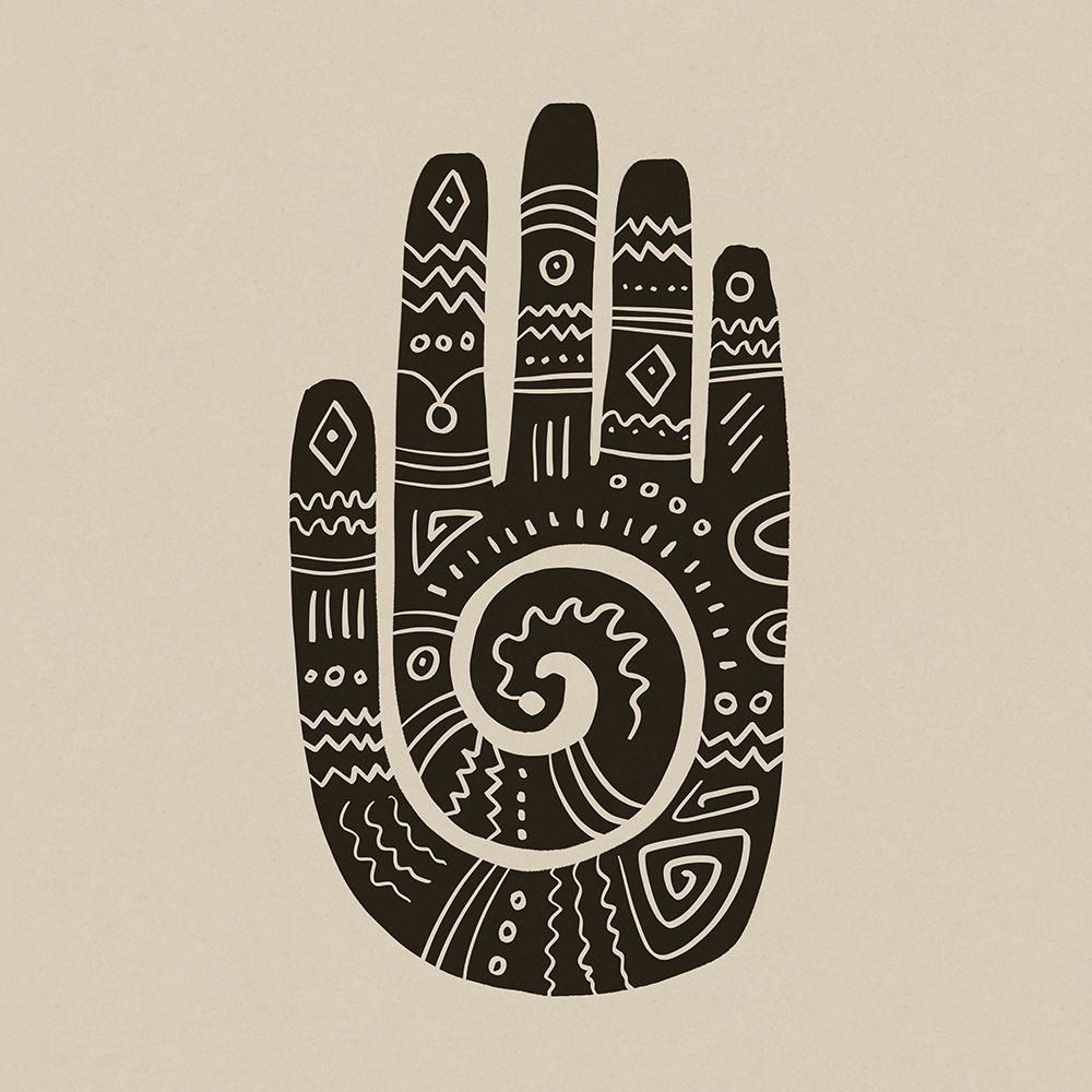Mehndi Hand Block Print