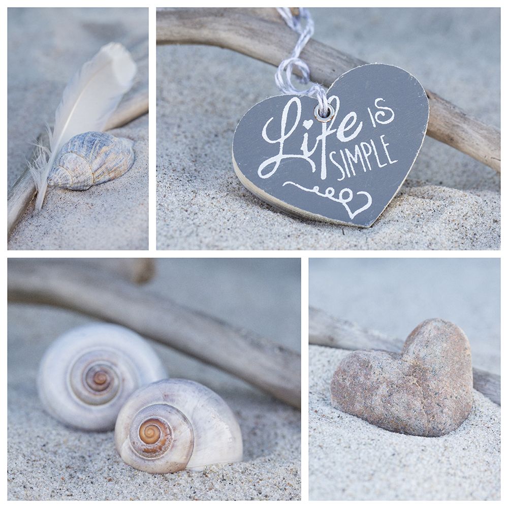 Summer Beach Still Life Collage I