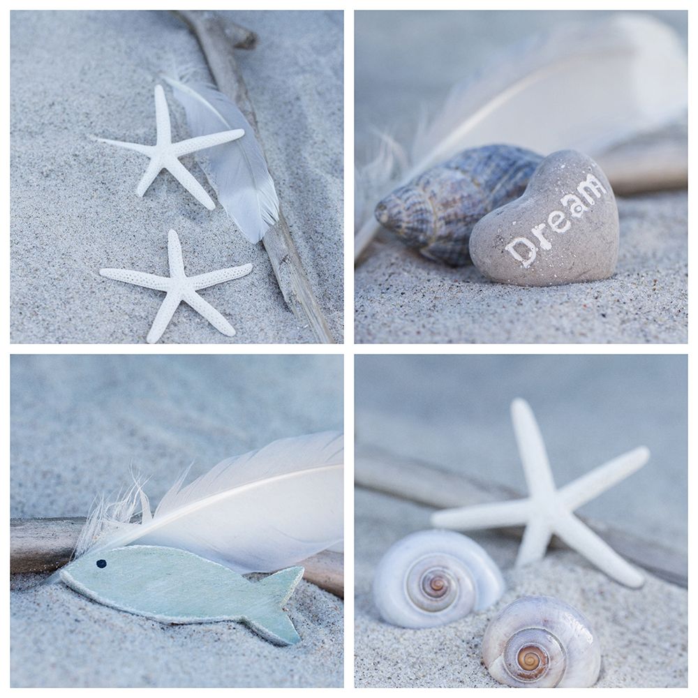 Summer Beach Still Life Collage II