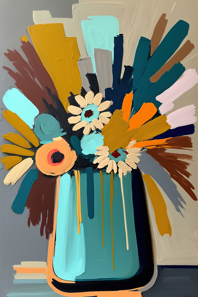 Mid Century Flower Still VI