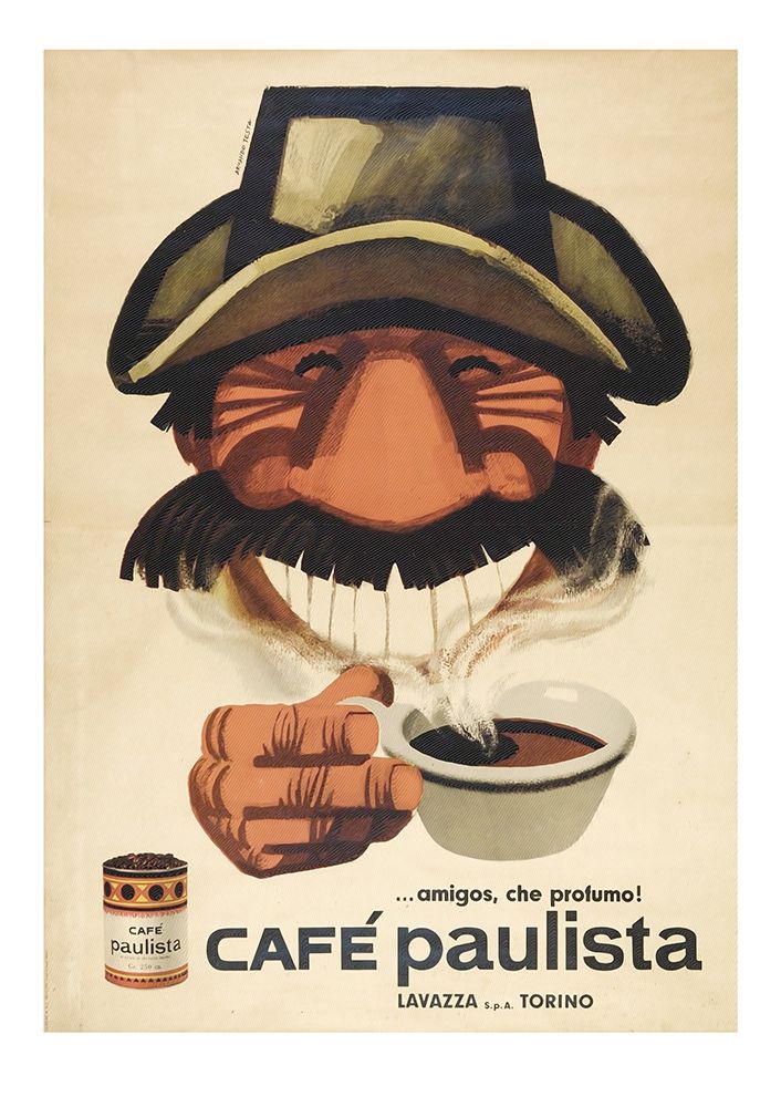 Vintage Poster Cafe Paulista