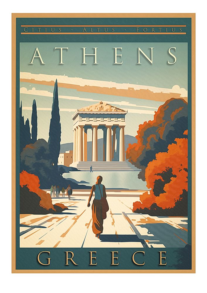 Vintage Poster Athens