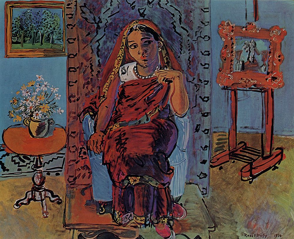 Interior with a Hindu Girl 1930