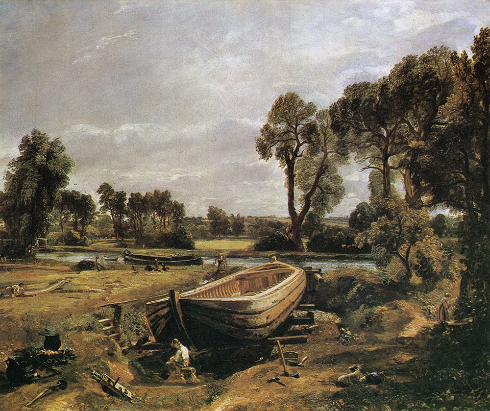Boat-building near Flatford Mill 1815