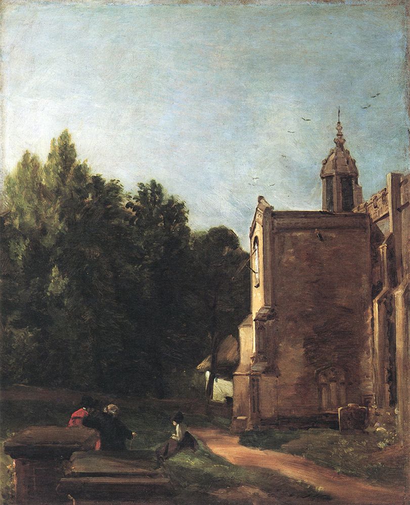 Church porch, Bergholt 1810