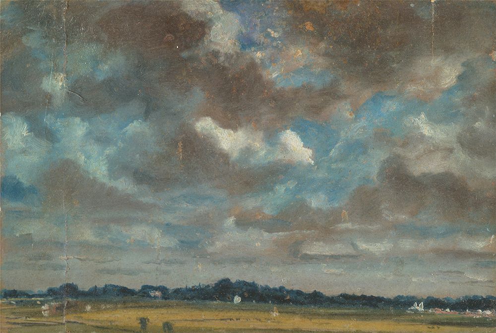 Extensive Landscape with Grey Clouds ca 1821