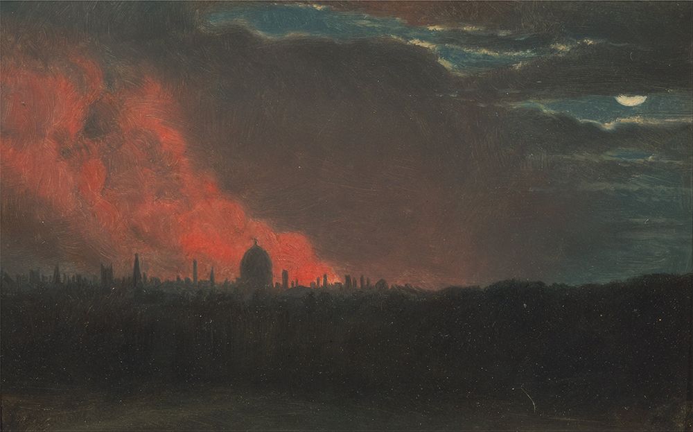 Fire in London, Seen from Hampstead