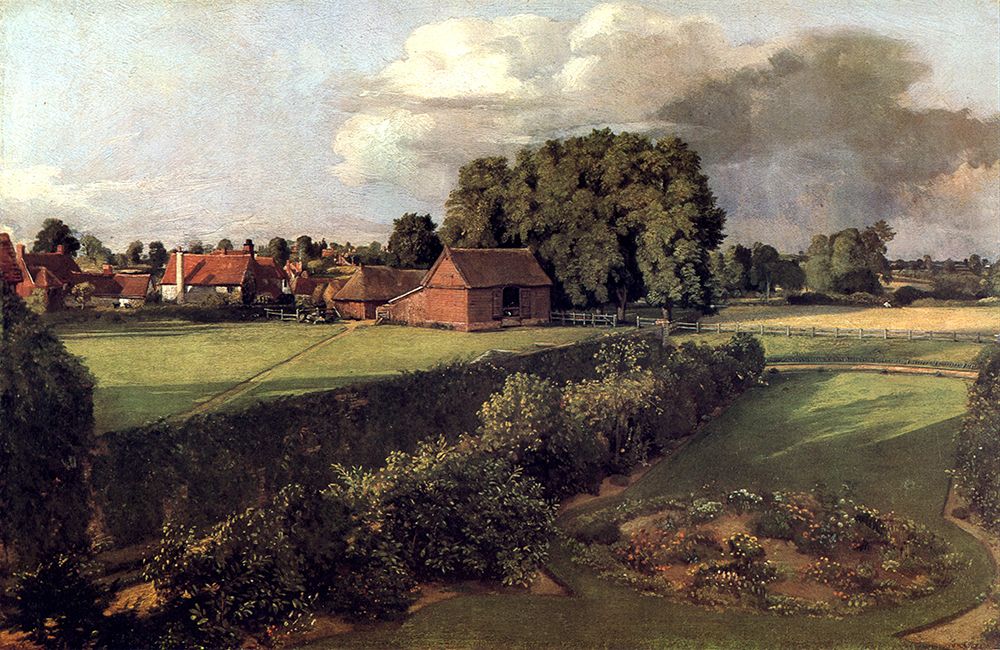 Golding Constables flower garden, East Bergholt 1815