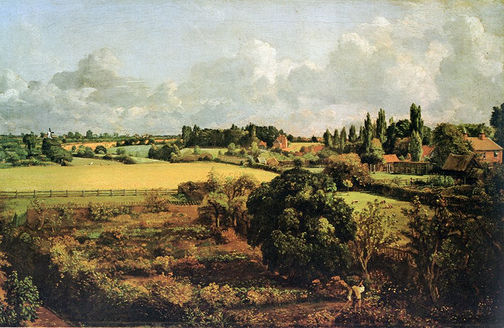 Golding Constables kitchen garden, East Bergholt 1815