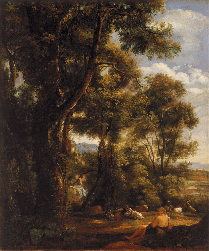 Landscape with goatherd and goats 1823