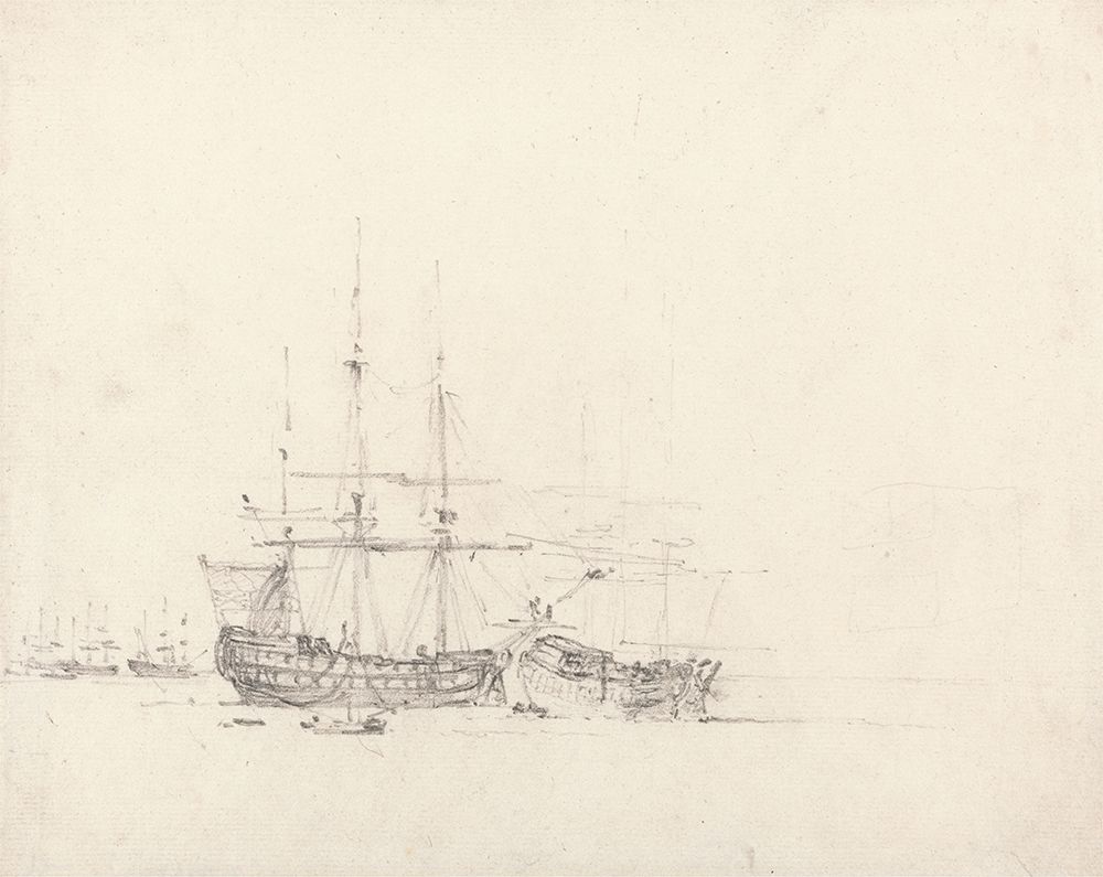 Two Ships at Anchor 1803