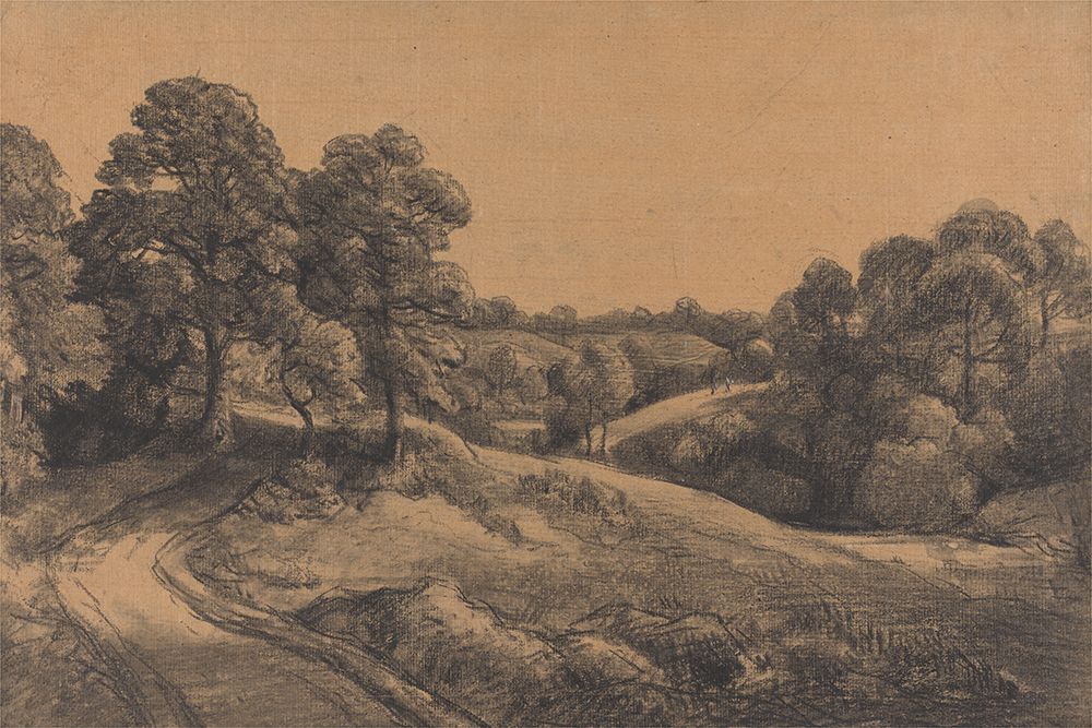 Wooded Slope with a Receding Road ca 1805