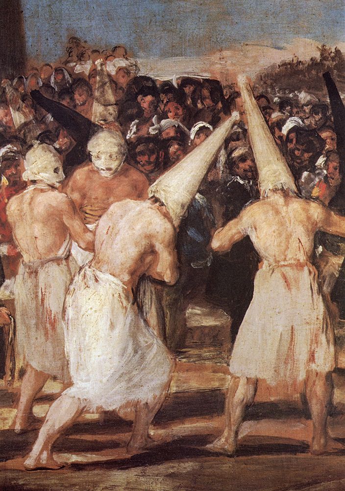 A Procession of Flagellants detail ca 1803