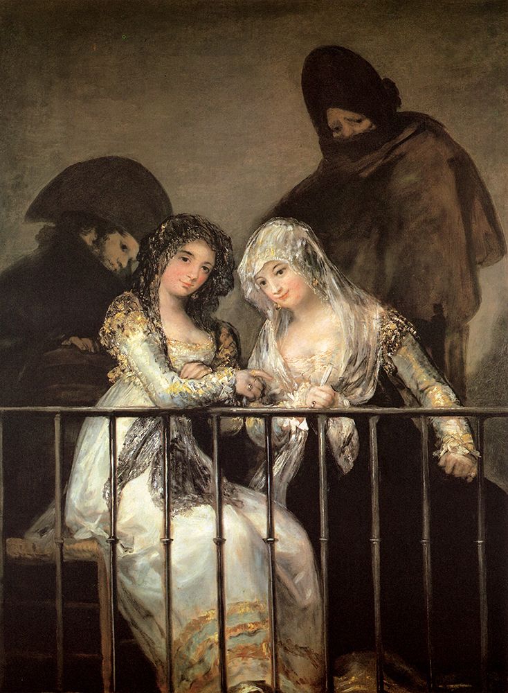 Majas on a balcony ca 1810