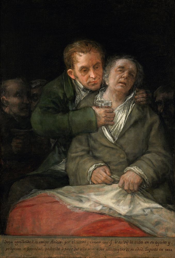 Self-portrait with Doctor Arrieta 1820