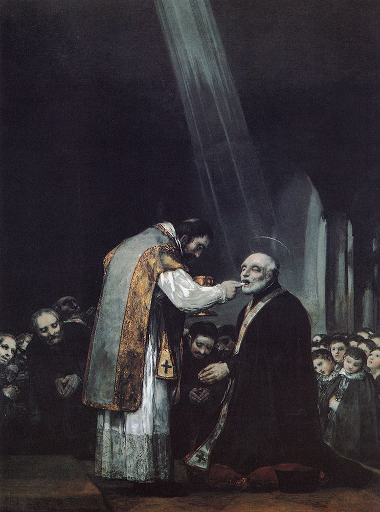 The Last Communion of St Jose de ca lasanz 1819