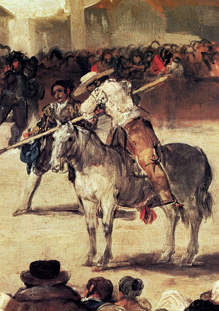 Village Bullfight detail ca 1803