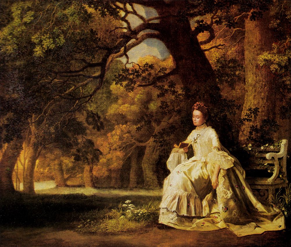 Lady Reading in a Wooded Park 1768
