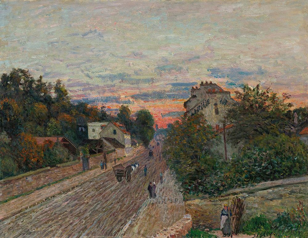 Sunset, The Road from Versailles to Chavilles 1879